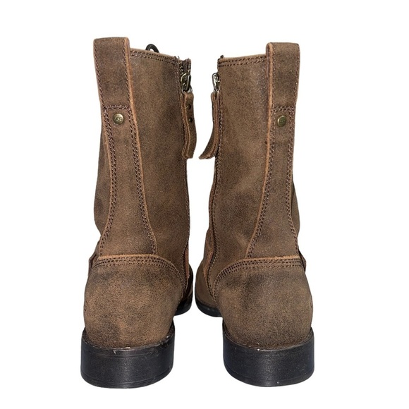 UGG Marela suede lace up combat boots in brown. Size 8 GUC - Picture 7 of 14